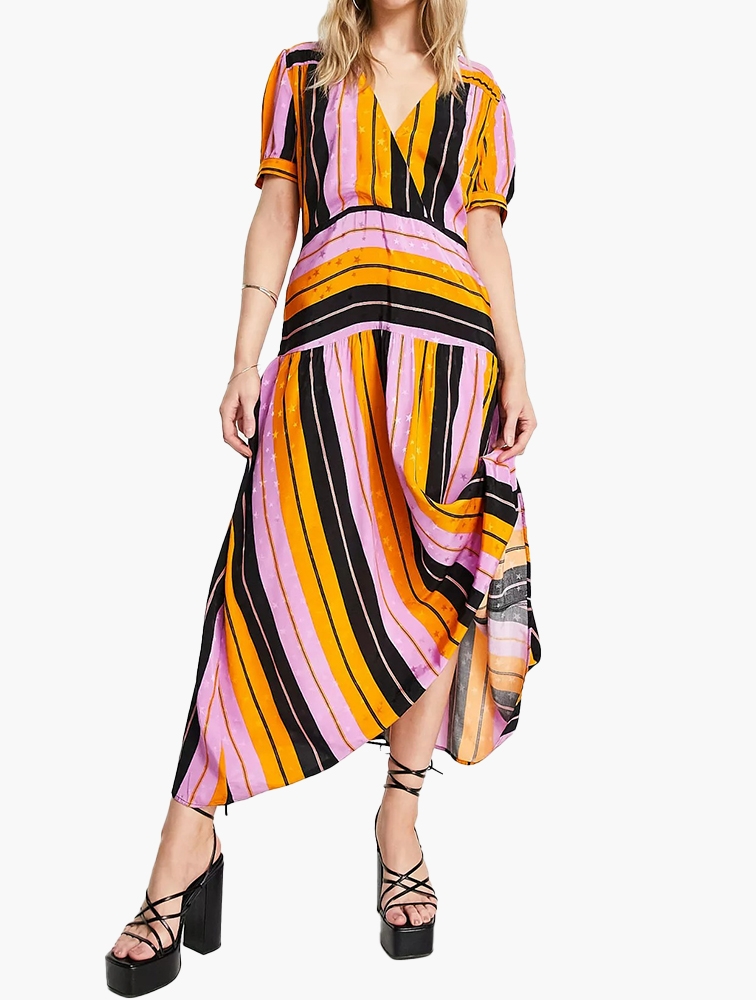 Topshop jacquard best sale midi dress